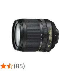 Obiettivo Nikon 18-105mm VR, versatile per paesaggi e ritratti. Ottimo per iniziare a fotografare.