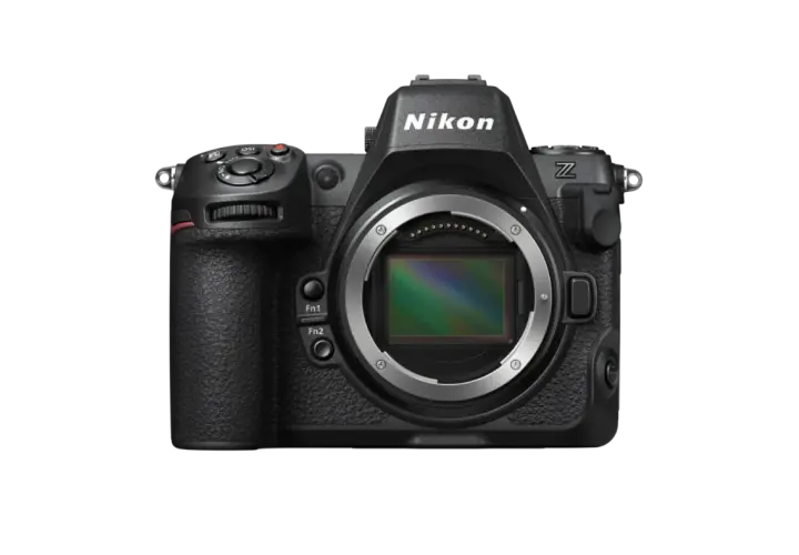 Nikon Z8: il sensore e i pulsanti Fn1/Fn2 evidenziano le sue caratteristiche avanzate.