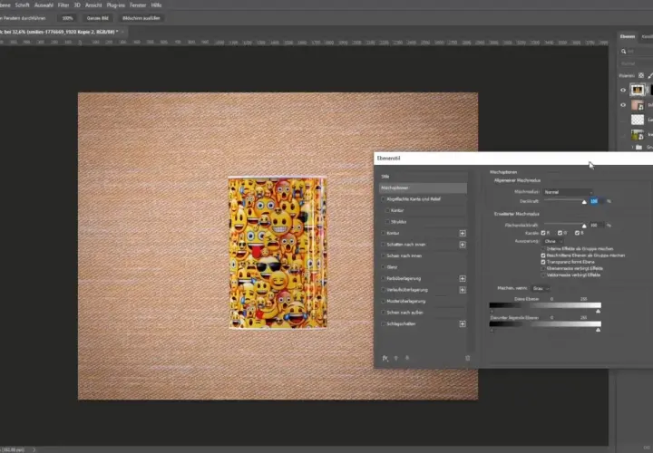 Un barattolo pieno di emoji con un effetto ombra che ne esalta la tridimensionalità su uno sfondo testurizzato.