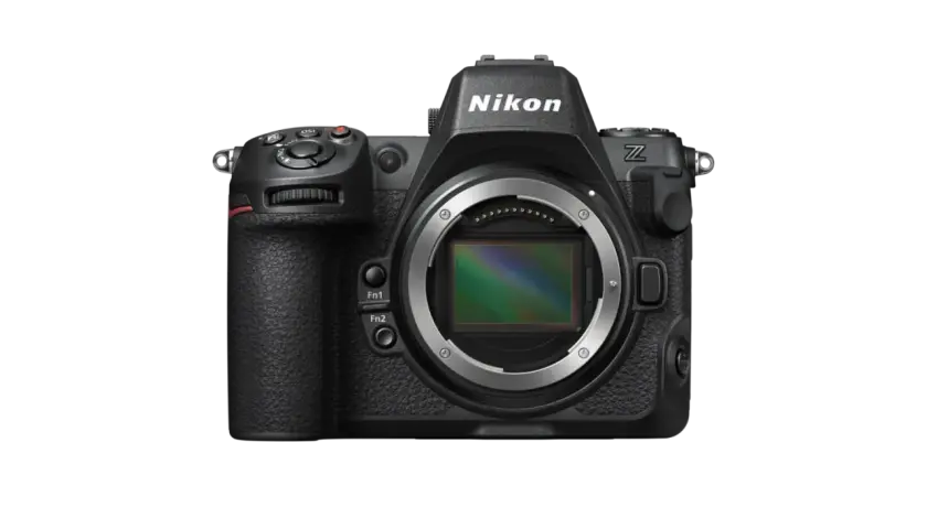 Nikon Z8: il sensore e i pulsanti Fn1/Fn2 evidenziano le sue caratteristiche avanzate.