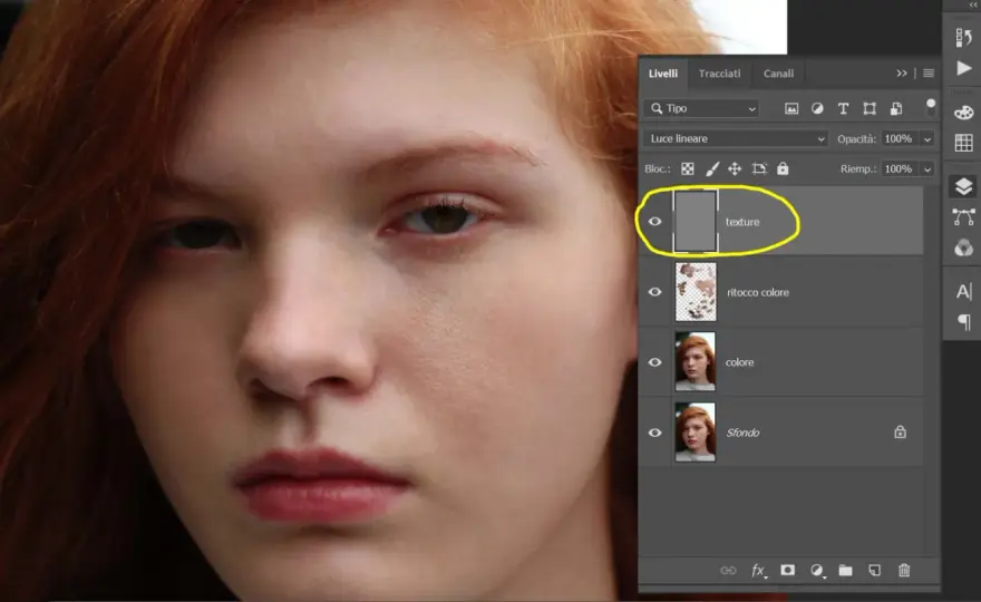 Ritocco pelle Photoshop - Il segreto per un ritratto naturale