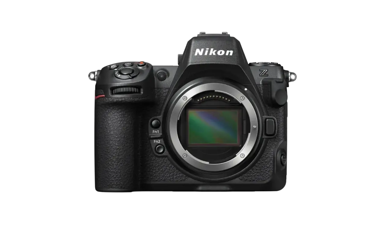Nikon Z8: il sensore e i pulsanti Fn1/Fn2 evidenziano le sue caratteristiche avanzate.